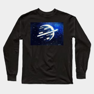 Hand Painted Planet Long Sleeve T-Shirt